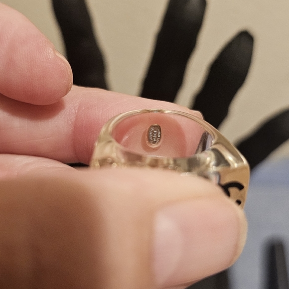 Chanel Lucite CC Logo Crystal Ring - Picture 7 of 8